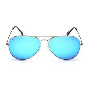 Prive Revaux Unisex The Commando Silver/Light Blue Mirrored Polarized Sunglasses